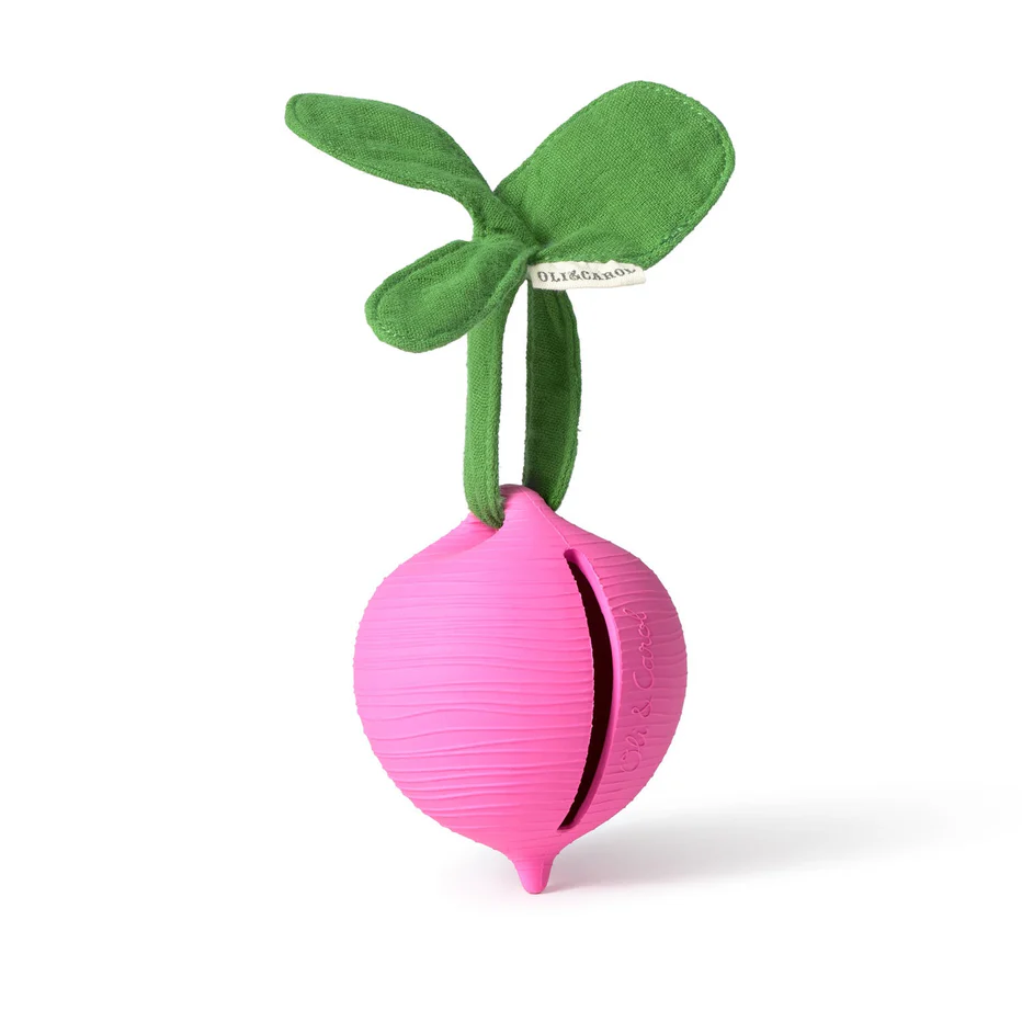 Oli & Carol Lou the Pacifier Case - Radish