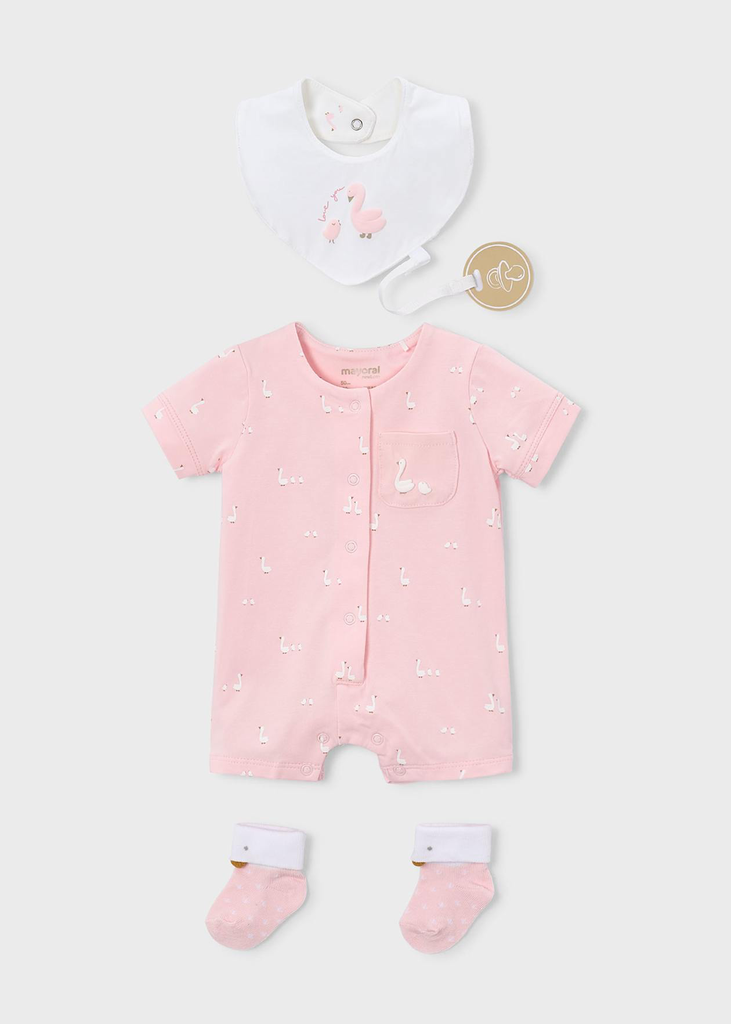 Mayoral Short Pajama Gift Set 1727 - Pink (NB)
