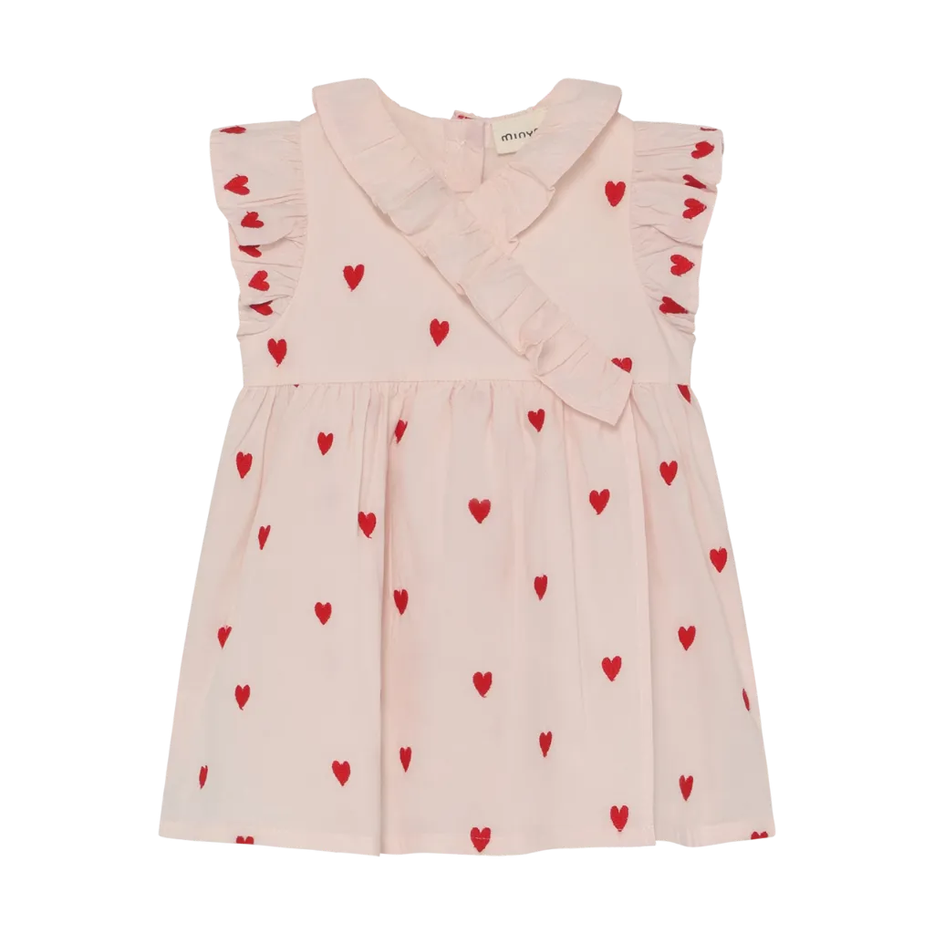 ROBO Minymo Girl Dress 114384 - Peach Blush (NB)