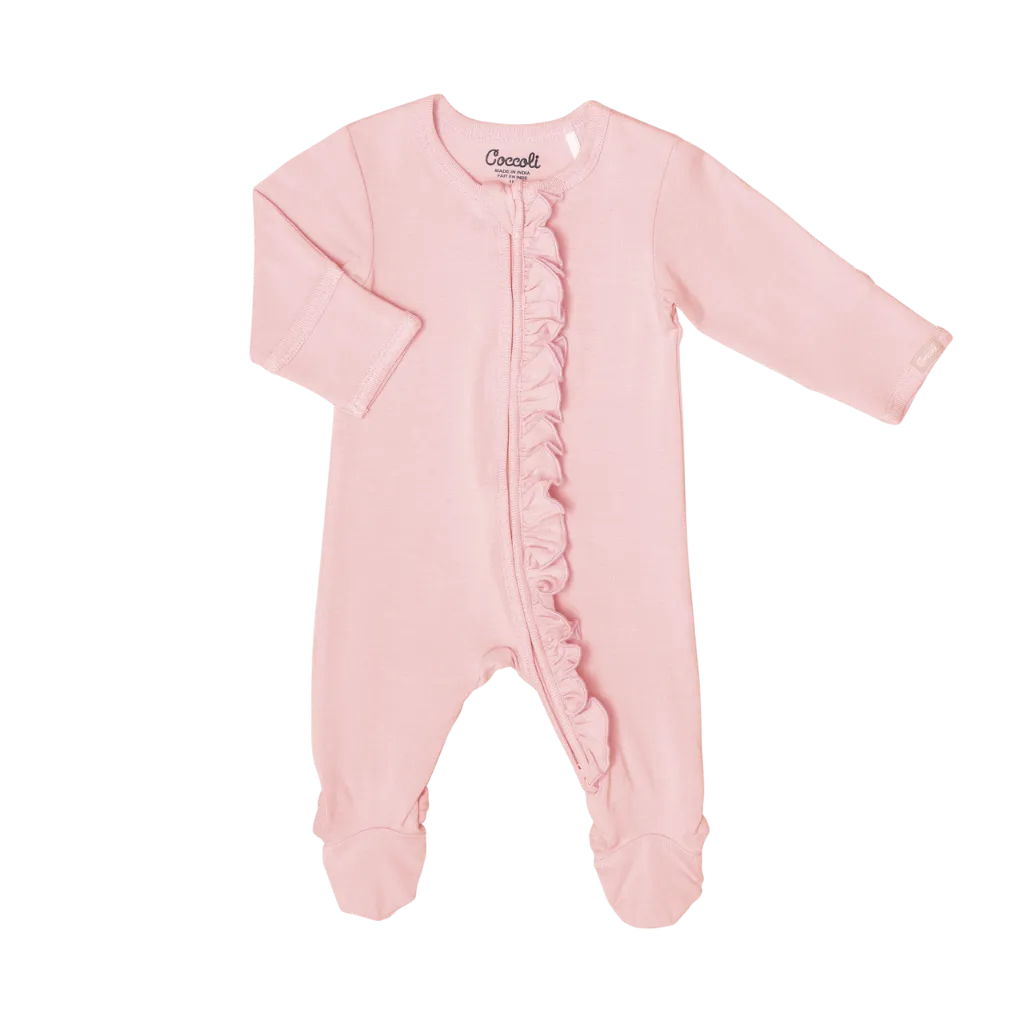 ROBO Coccoli Zipper Footie PM5687 / 66 - Silver Pink (NB)