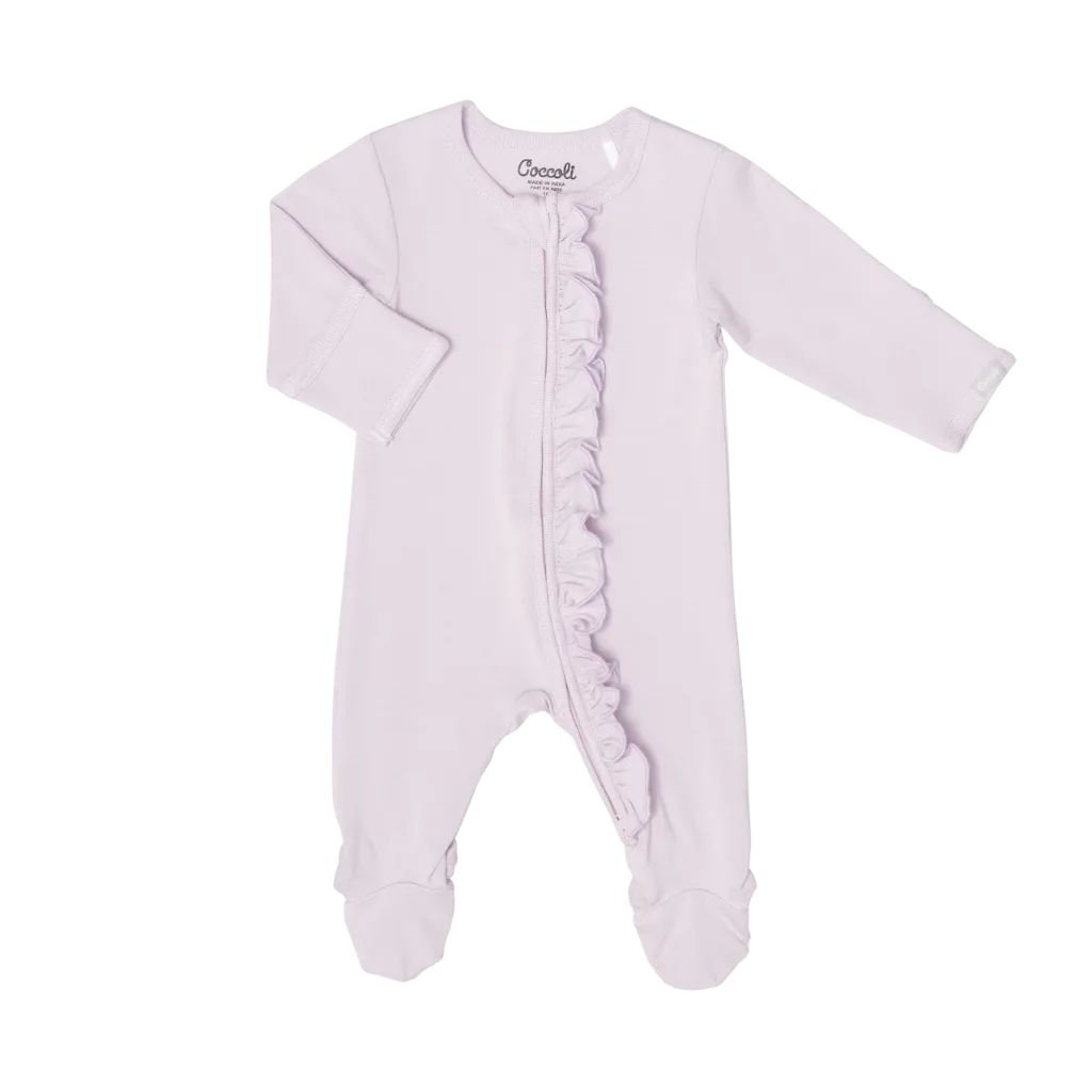 ROBO Coccoli Zipper Footie PM5687 - Lavender Fog (NB)