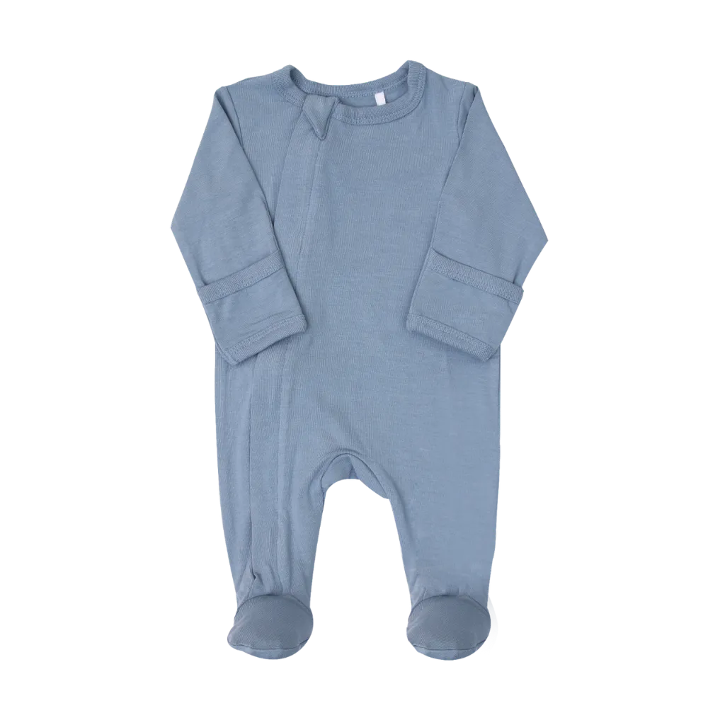ROBO Coccoli Zipper Footie PM4997  - Steel Blue (NB)