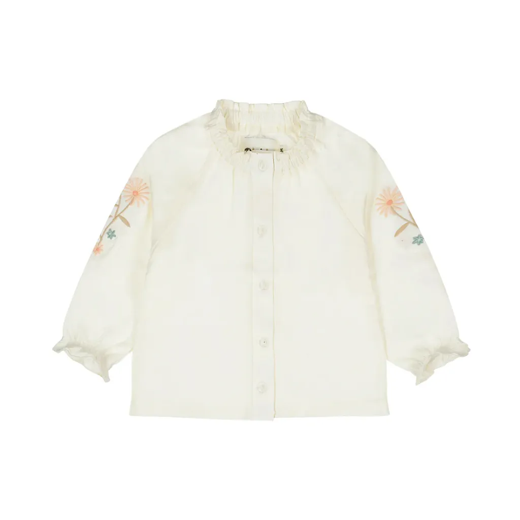 Dirkje Girls' Long-sleeved Shirt - Sand