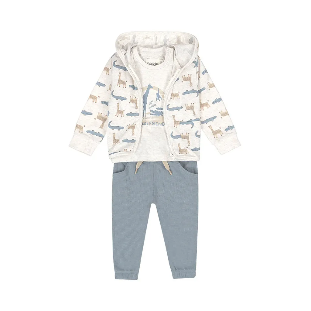 Dirkje Boys' Baby 3Pc Set - Off White