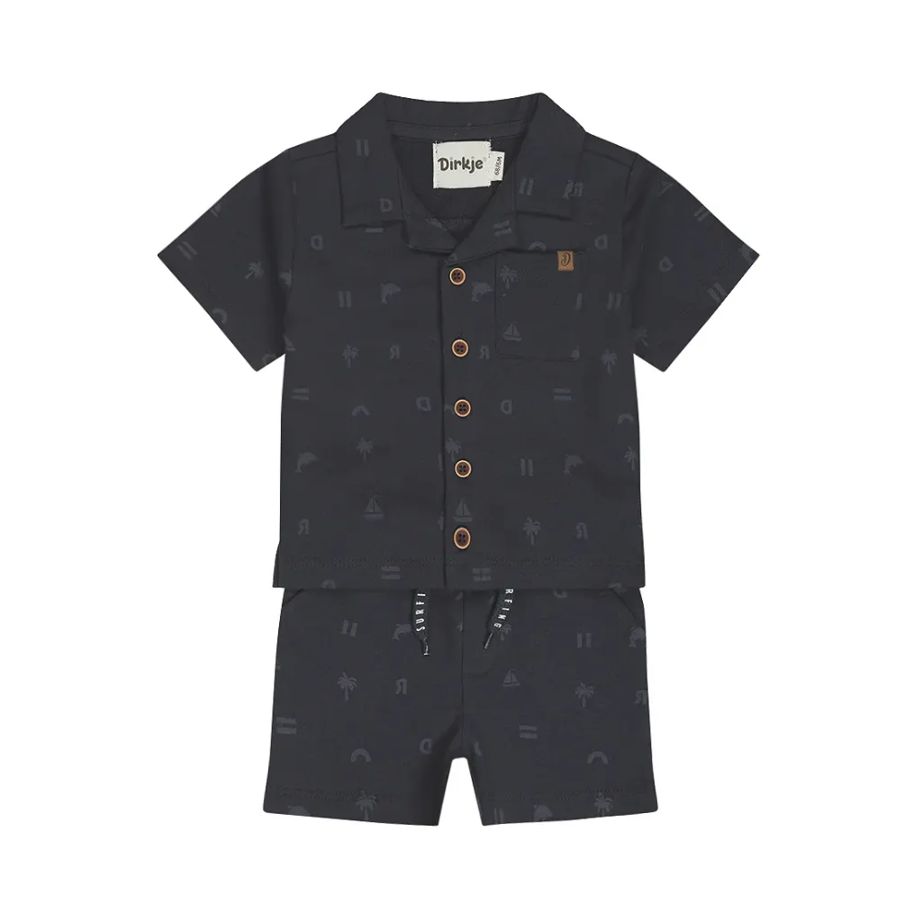 Dirkje Boys' Baby 2Pc Set - Navy