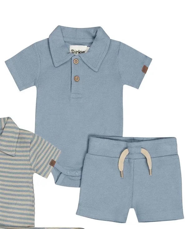 Dirkje Baby Set Romper Shorts Blue