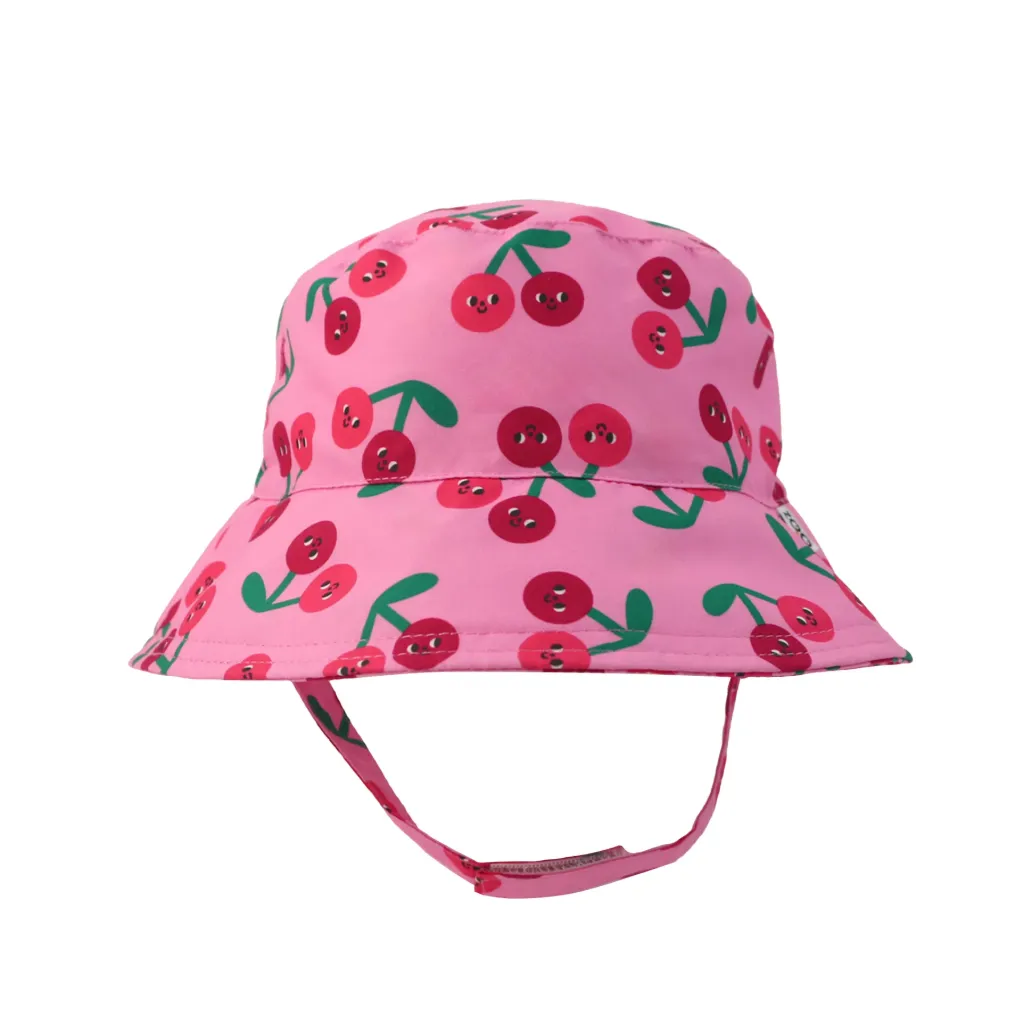 Zoocchini Printed Bucket Hat - Cherry (6-12M)
