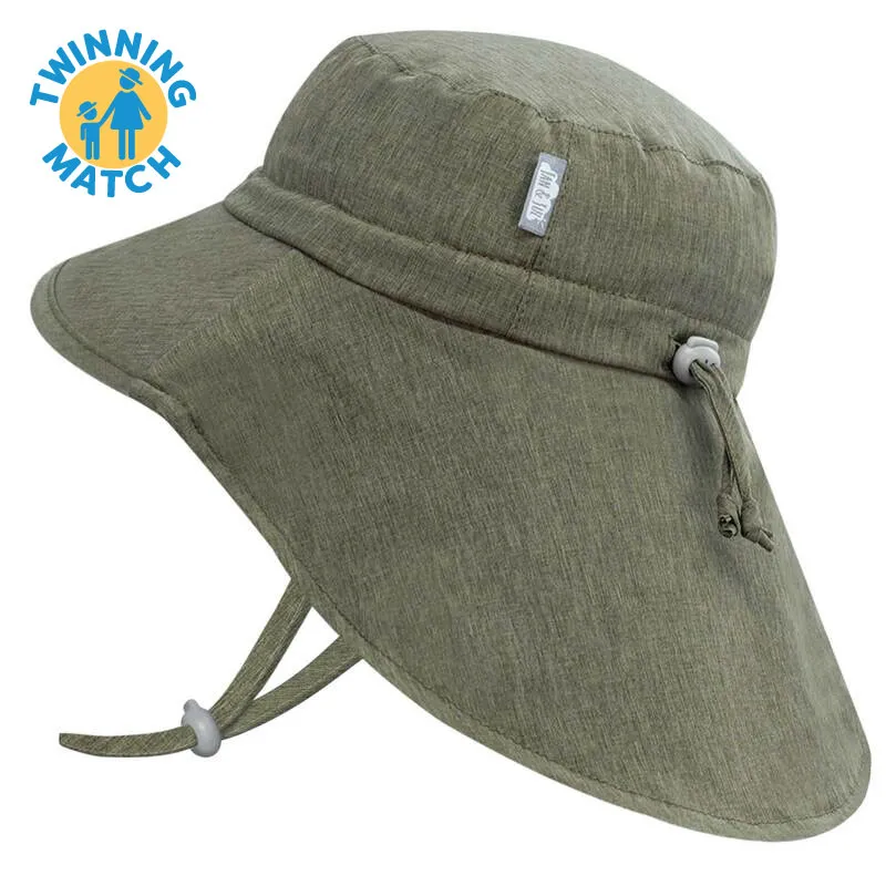 Jan & Jul Aqua Dry Adventure Hat - Army Green (S 0-6M)