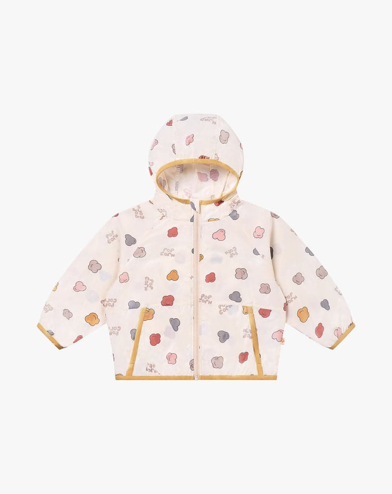 Petite Revery Recycled Nylon Hooded Wind Breaker - Popclouds (12-18 M)