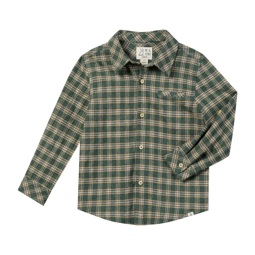 Me & Henry Shirt - Yellow Washed Plaid (2-3Y)