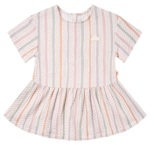Petite Revery Dress - Caramel Stripes (12-18M)