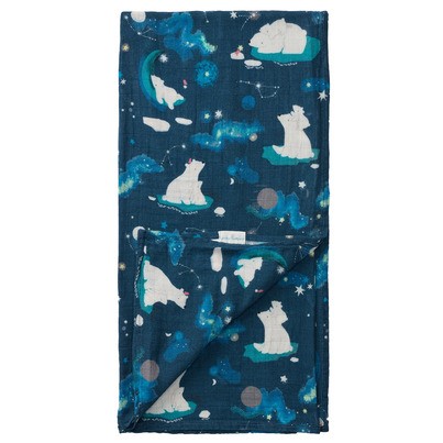 Loulou Lollipop Muslin Swaddle - Stargazing Bear