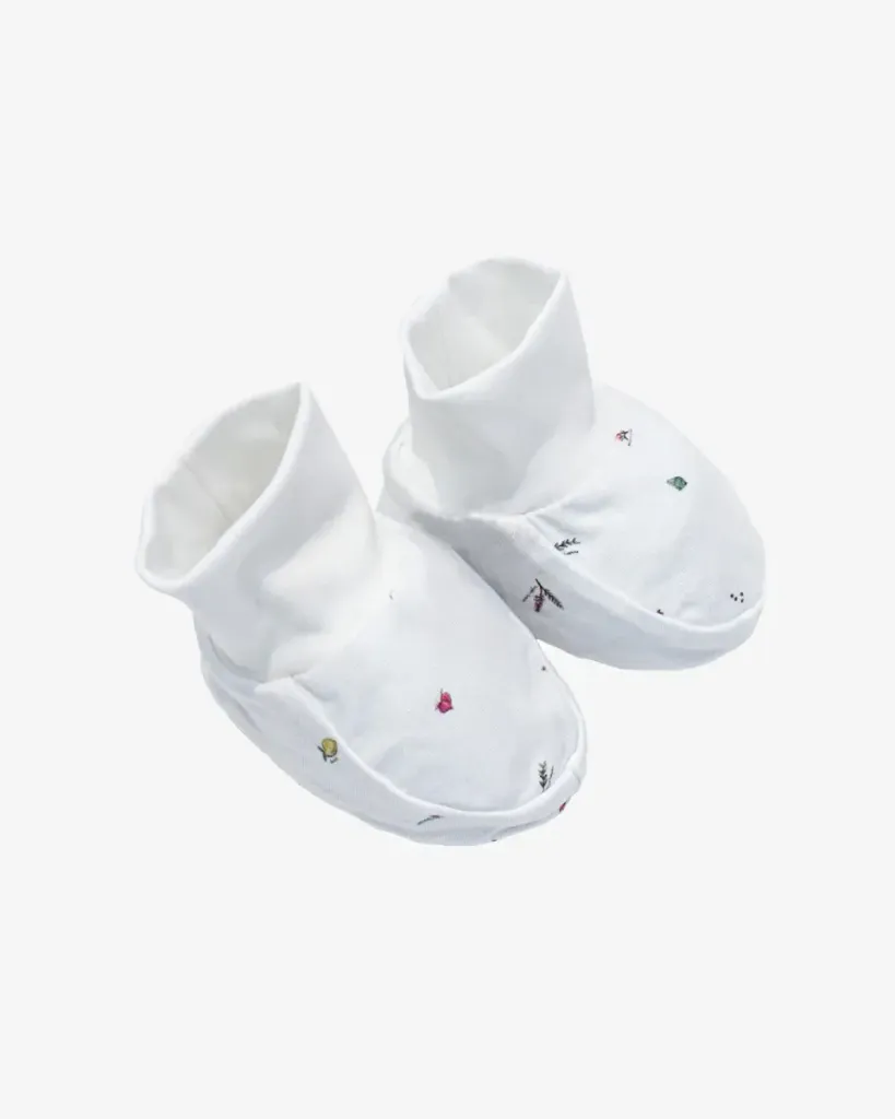 Blara Organic House Booties - Floral Garden