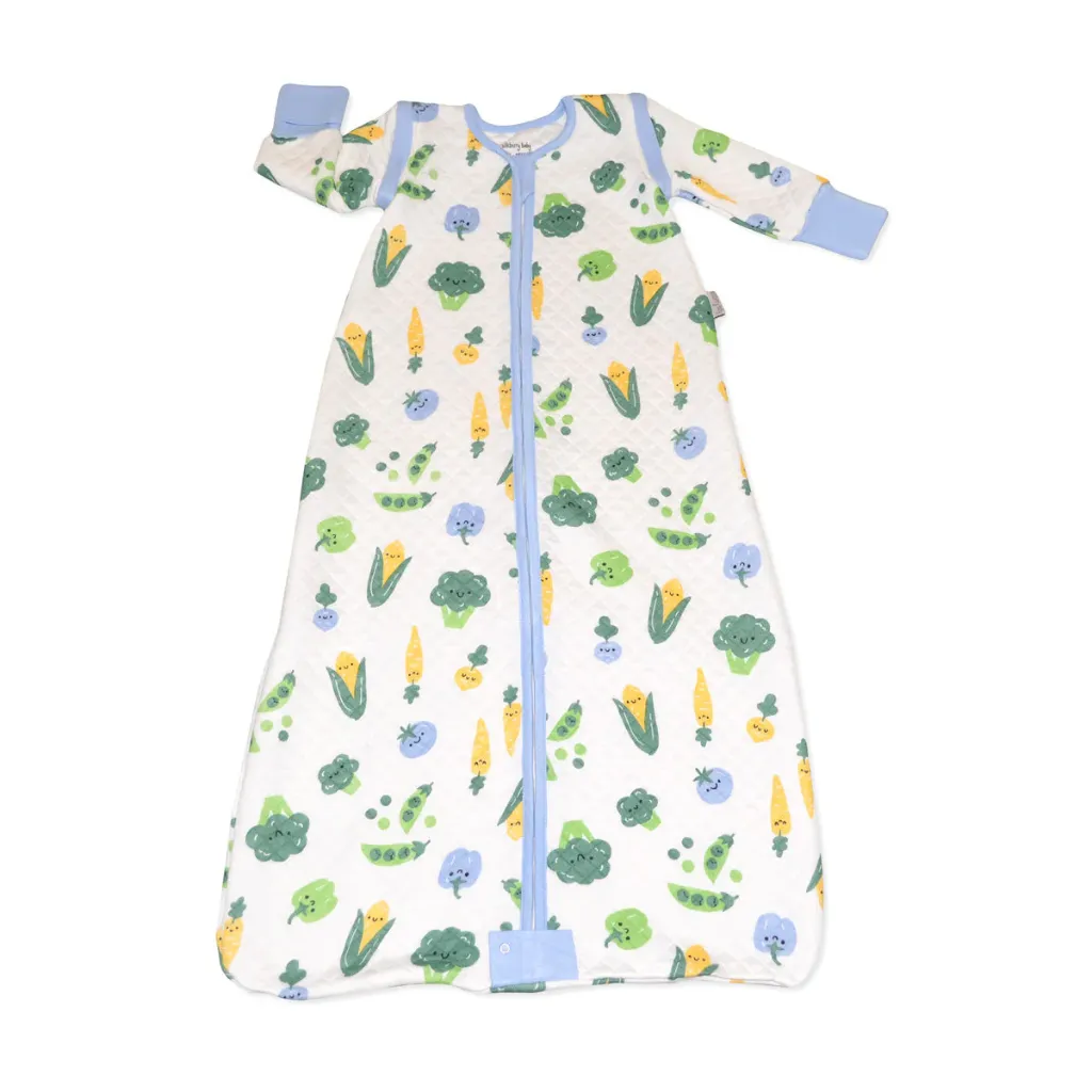 Silkberry Baby Bamboo Classic Sleeping Sack w/Detachable Sleeves 1 TOG - Farmers Market Print
