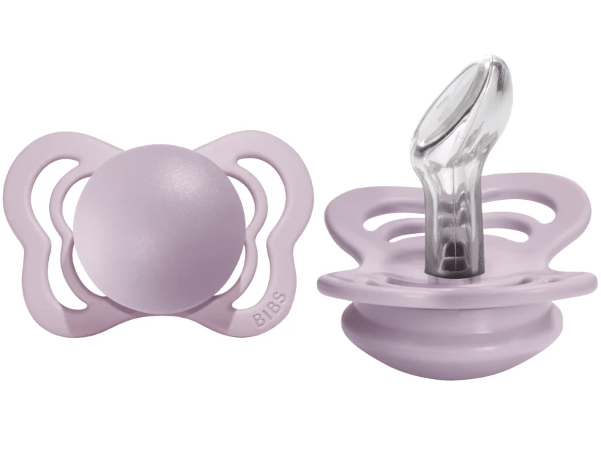 BIBS Pacifier Couture Silicone 2 PK - Dusky Lilac (0-6M)