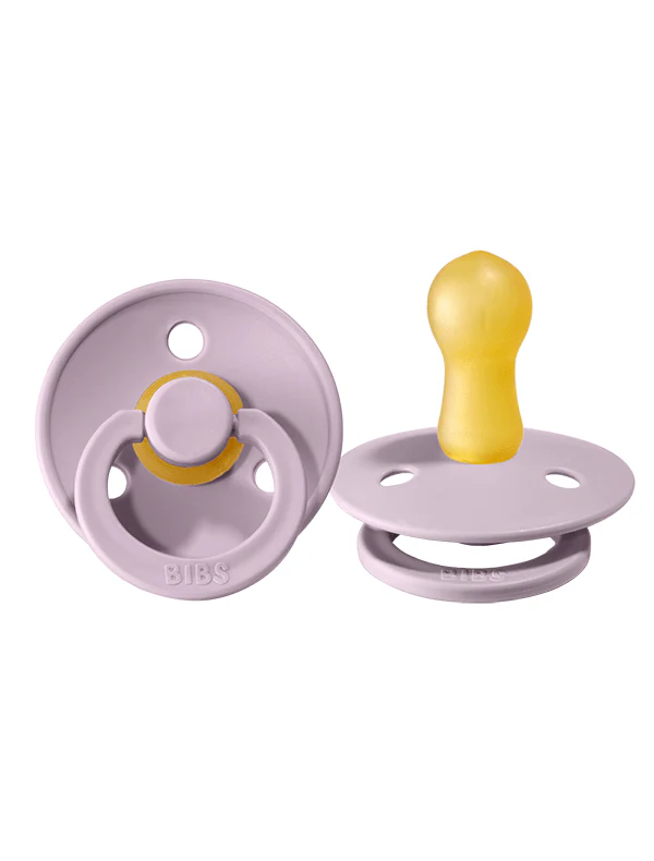 BIBS Pacifier BIBS Pacifier Original COLOUR Latex 2 PK Round - Dusky Lilac (0-6M)