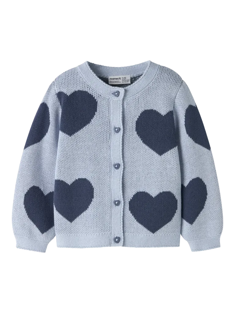 Name It Knit Cardigan - Subdued Blue (2Y)