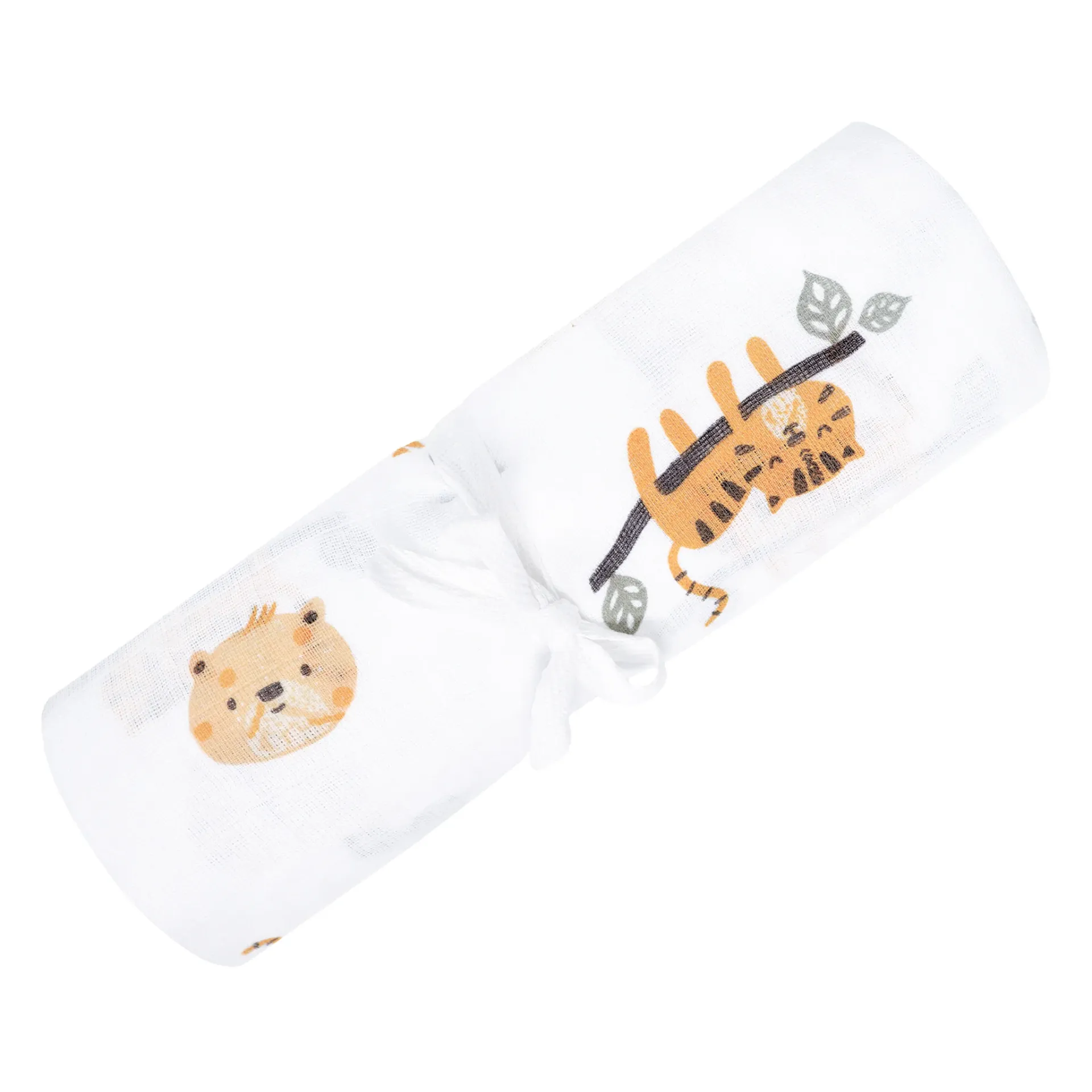 Perlimpinpin Cotton Muslin Swaddle - Jungle
