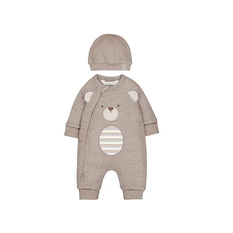 Mayoral FW Convertible Foor Romper And Hat 2659 - H. Mocha (0-1M)