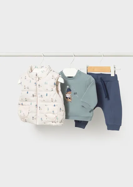 Mayoral FW 3 Piece Tracksuit Vest 2683 - Indigo (0-1M)