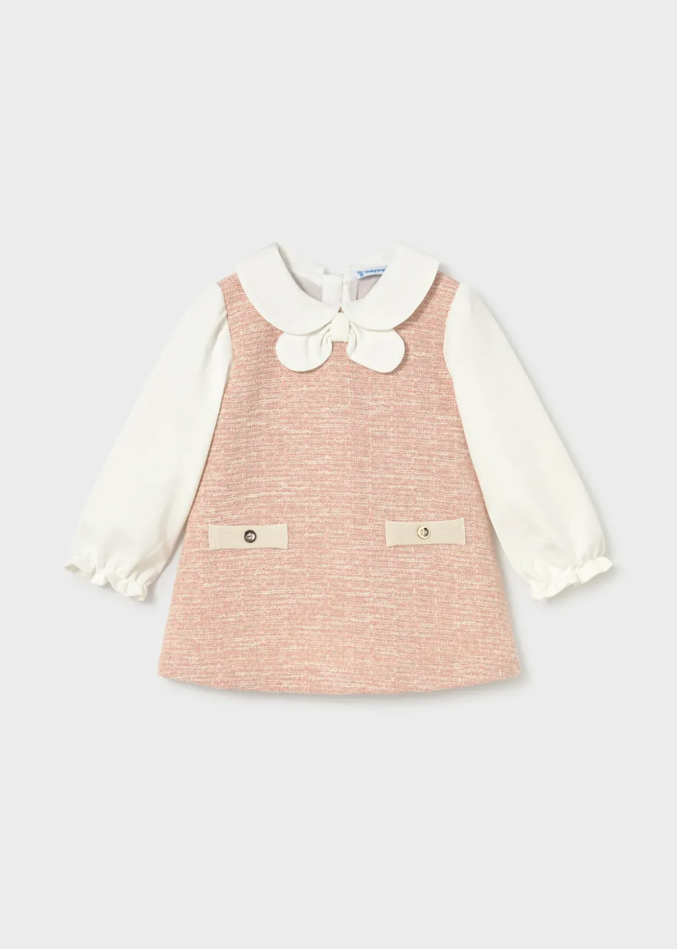 Mayoral FW Tweed-knit Combined Dress 2948 - Petisui (6M)
