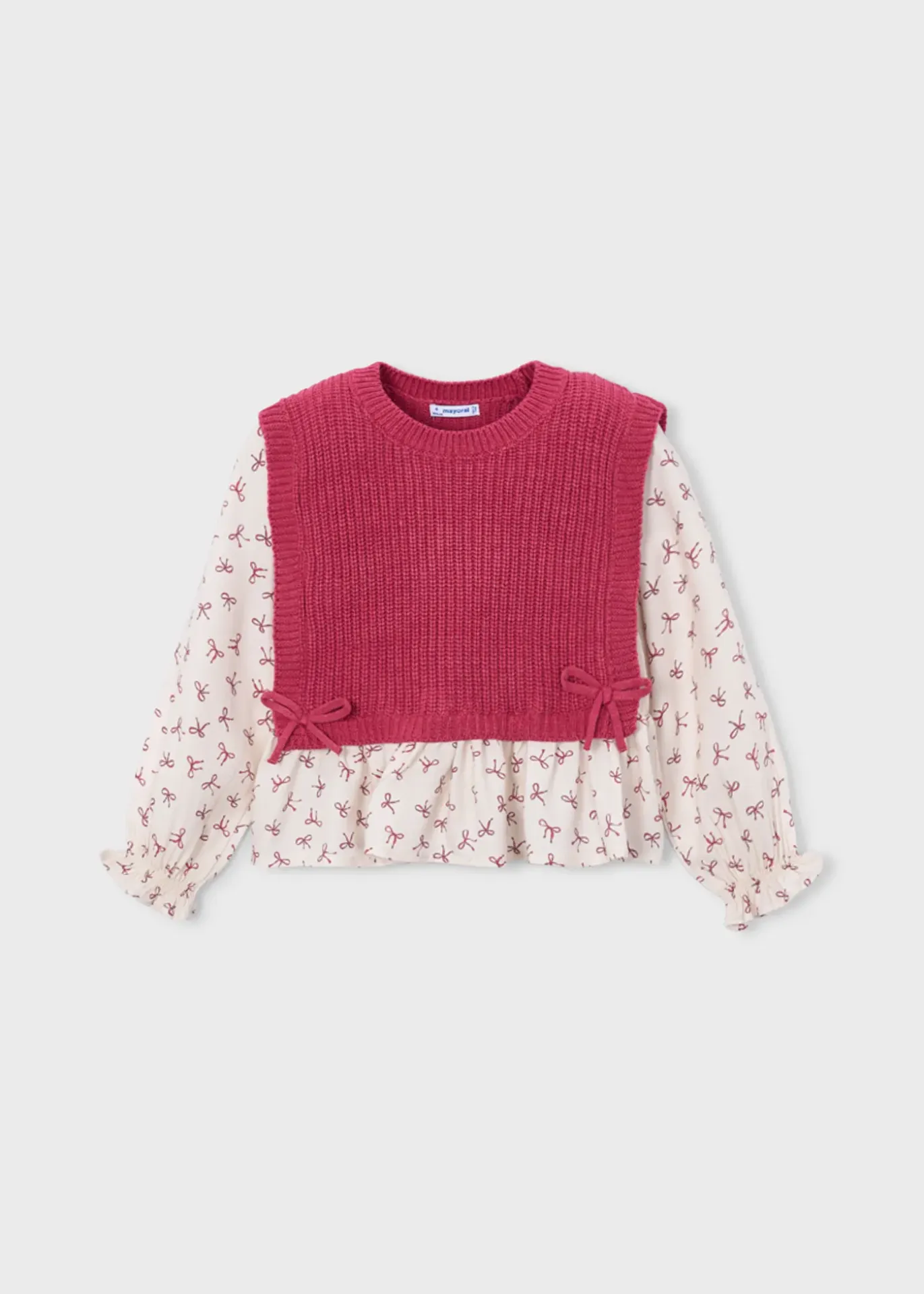 Mayoral FW Color-Block Vest Top 4036 - Petal Mix (2Y)