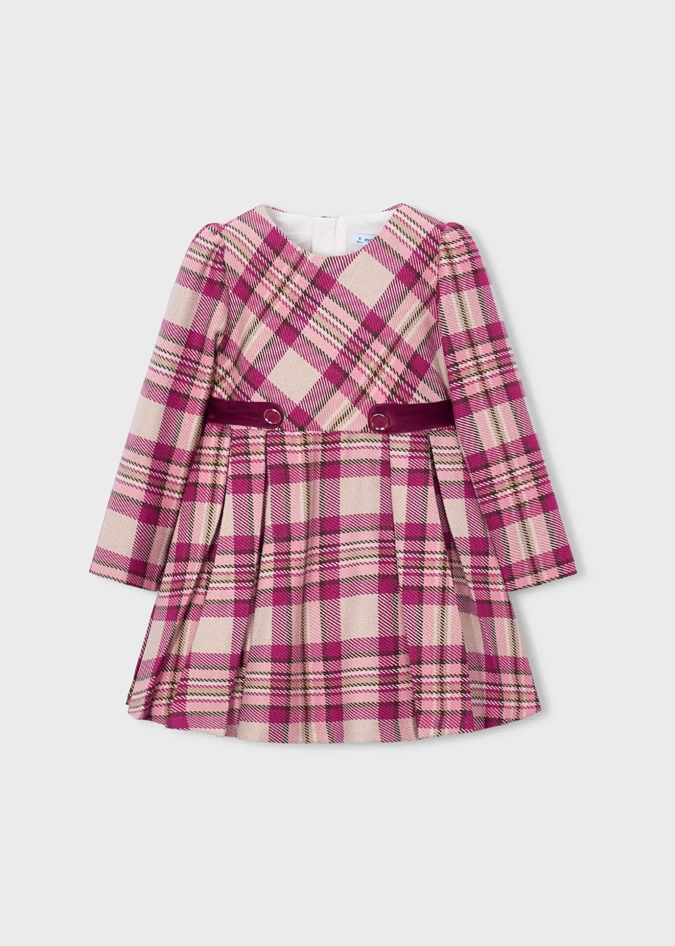 Mayoral FW Plaid Dress 4923 - Raspberry (2Y)