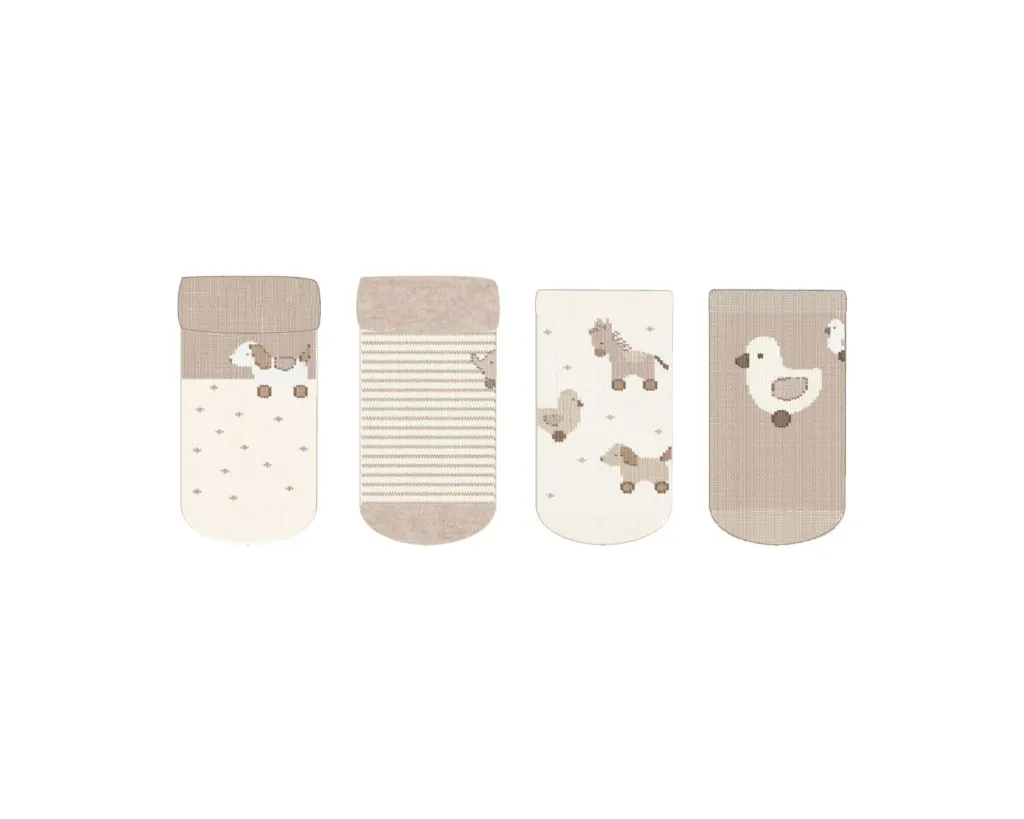 Mayoral FW Socks 4pc Set 9107 - H. Mocha