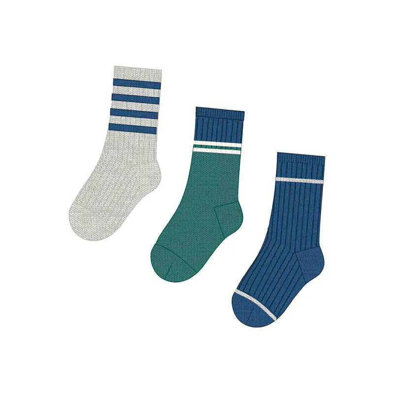 Mayoral FW 3 Pairs Socks Set 10287 - Dark Lake
