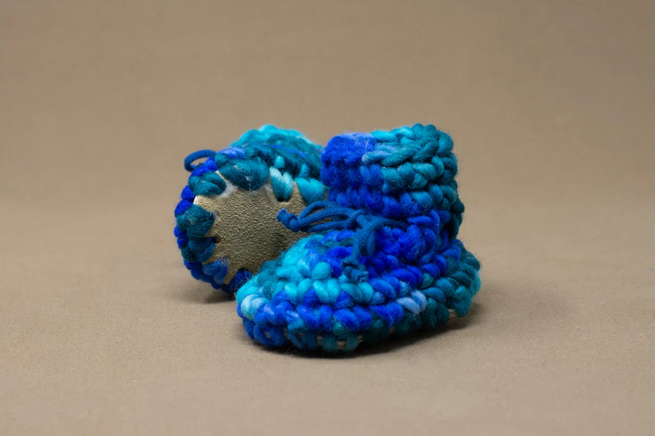 Padraig Cottage Slippers - Blue Multi