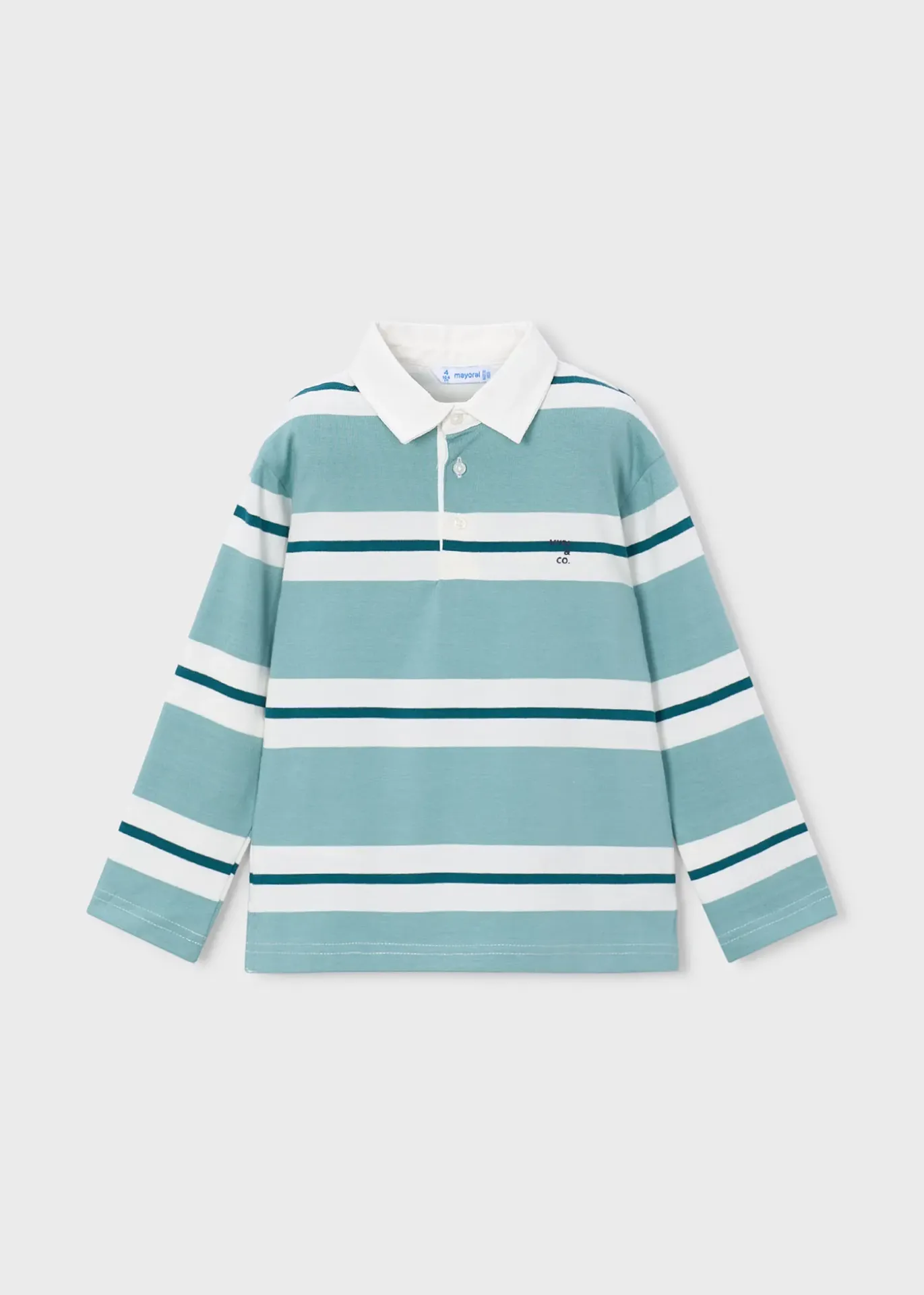 Mayoral FW Stripes Polo 4141 - Aquarium (2Y)