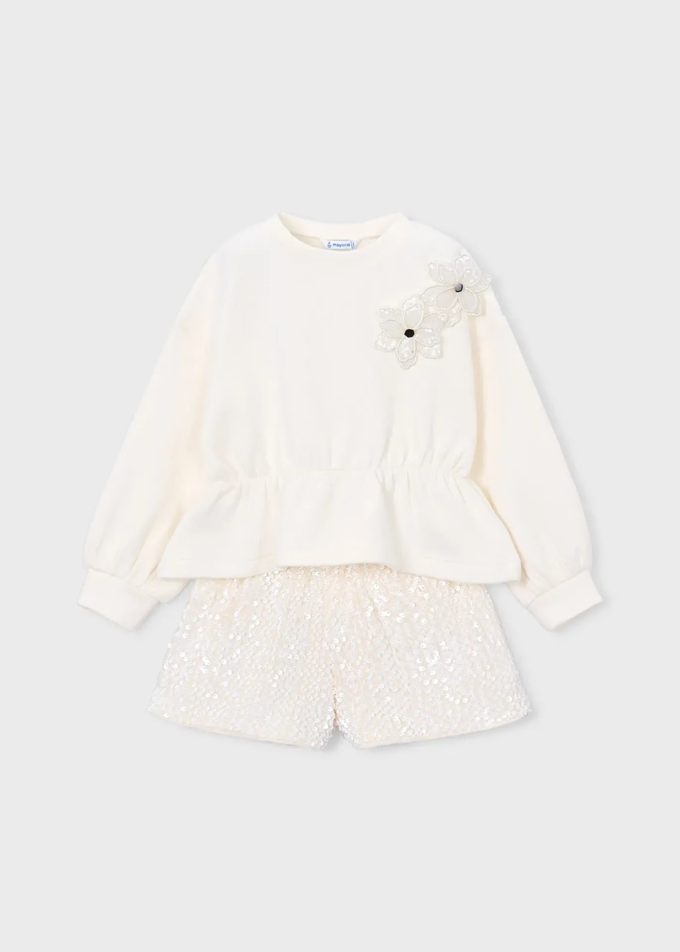 Mayoral FW Shorts Set With Sequins 4231 - Soy