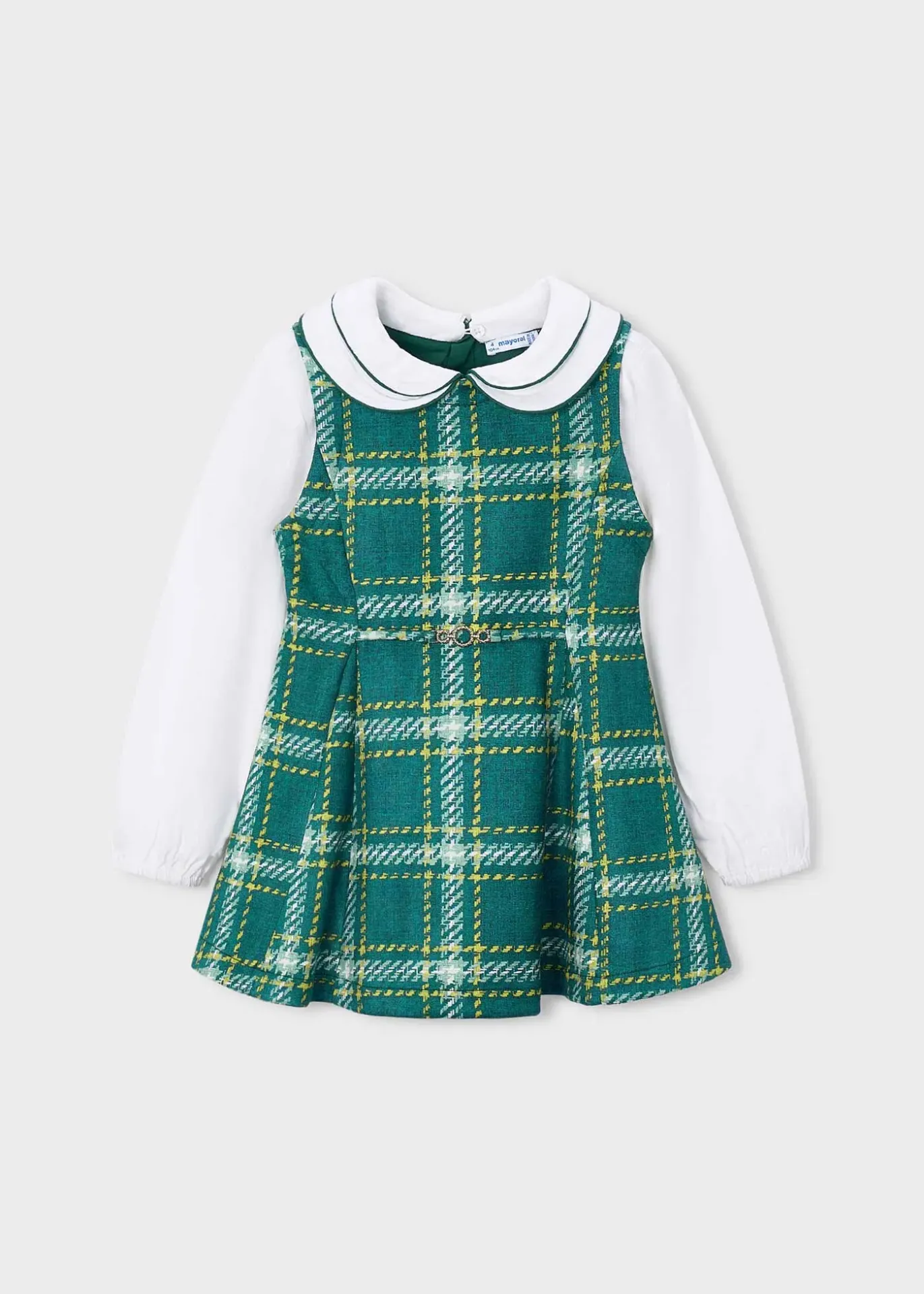 Mayoral FW Suede-look Pinafore Dress 4925 - Nenufar (2Y)