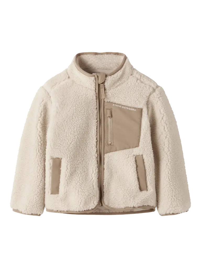 Name It Sherpa Jacket - Moonbeam (2Y)