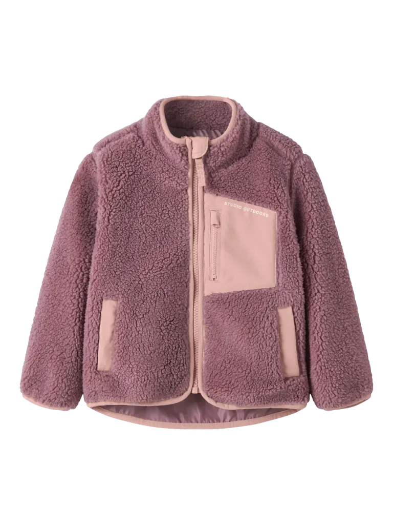 Name It Sherpa Jacket - Wistful Mauve (18M)