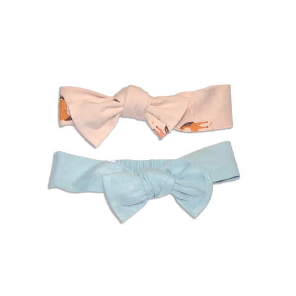 Silkberry Baby Bamboo Headband 2 Pack WF4677 - Unicorn Meadown/Blue Cloud