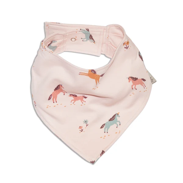 Silkberry Baby Bamboo Bandana Bib WF4684 - Unicorn Meadow Print