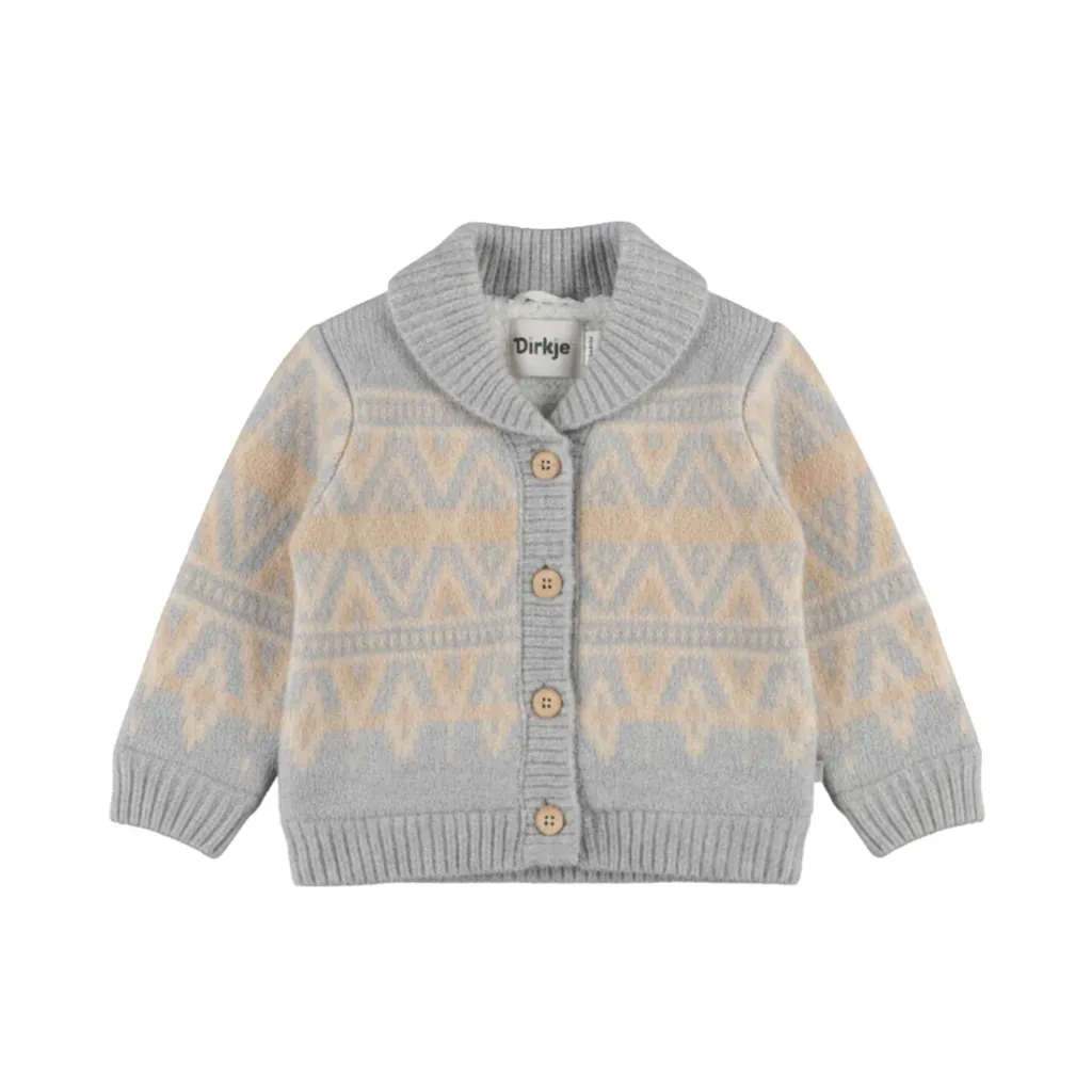 Dirkje Boys' Cardigan - Grey (12M)