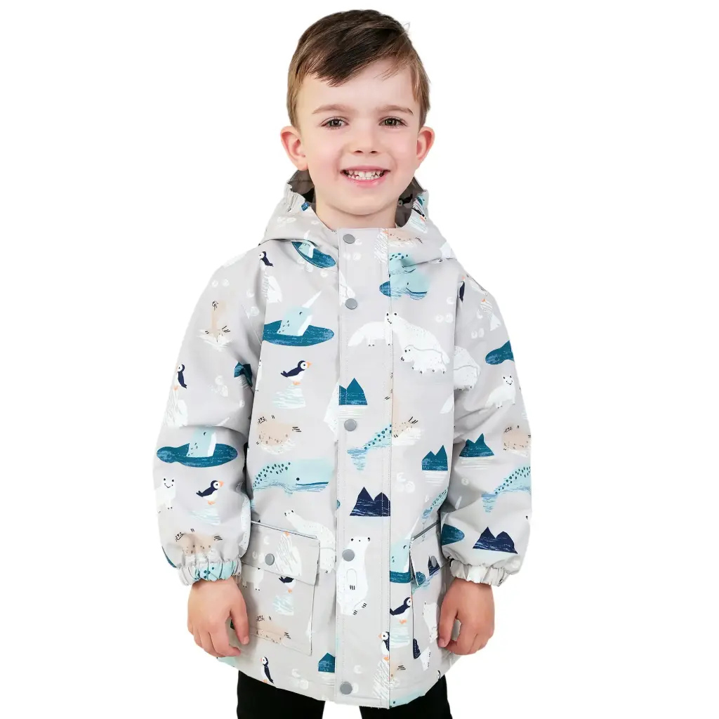  Jan & Jul Cozy-Dry Rain Jacket - Polar Bear 